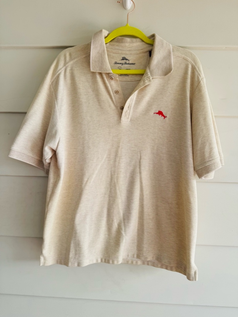 Tommy Bahama Beige Polo Size L